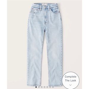 Curve Love Ultra High Rise Ankle Straight Jean Light Wash